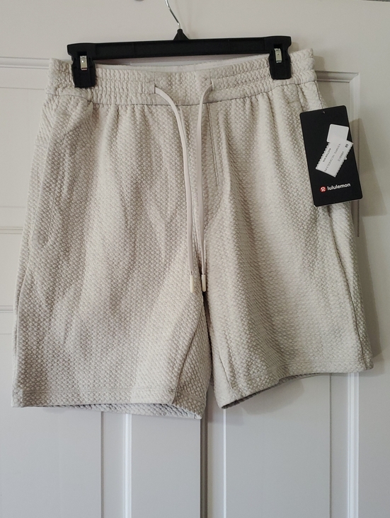 lululemon athletica Other - NWT lululemon Textured Double Knit Cotton 7in Men’s S Heathered Bone